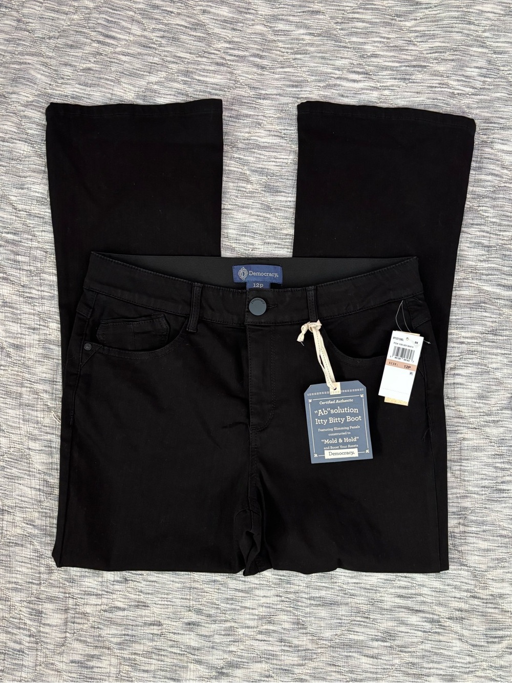 Democracy Ab"solution Itty Bitty Bootcut Black Jeans Sz 12P NWT | Bootcut Jeans- - Picture 4 of 15